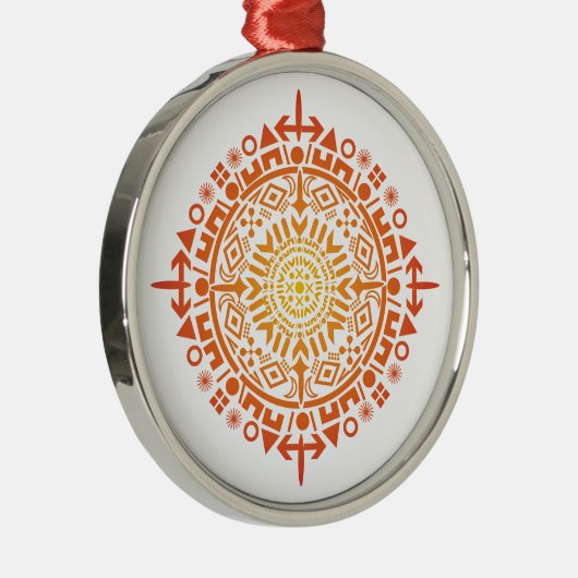 Primitief art-Sun custom ornament (Rechts)