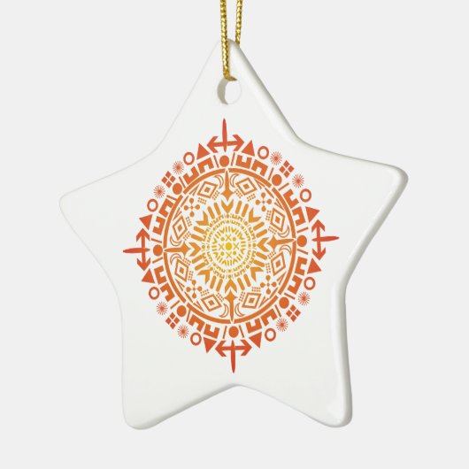 Primitief art-Sun custom ornament (Links)