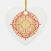 Primitief art-Sun custom ornament (Voorkant)