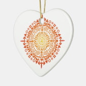 Primitief art-Sun custom ornament (Links)