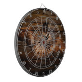 Primitief Barn wood Western Land watervogel Dartbord (Voorkant Links)