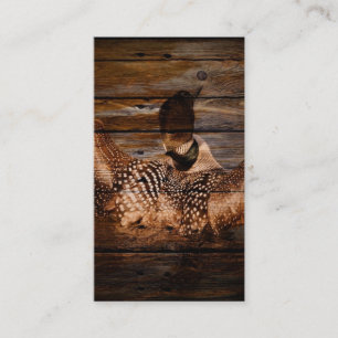 Primitief Barn wood Western Land watervogel Visitekaartje