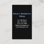 Primitief Barn wood Western Land watervogel Visitekaartje (Achterkant)