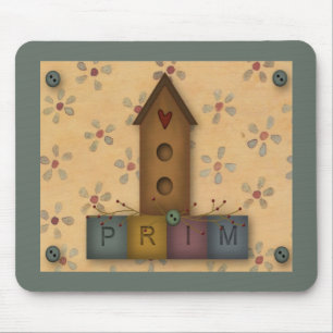 Primitief Birdhouse Mousepad Muismat