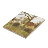 Primitief Boerderij rode kool bij landbomen in de  Tegeltje (Zijkant)