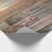 primitief boerderijhout western cadeaupapier (Hoek)