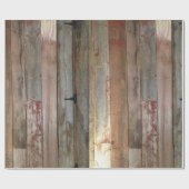 primitief boerderijhout western cadeaupapier (Vlak)