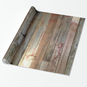 primitief boerderijhout western cadeaupapier