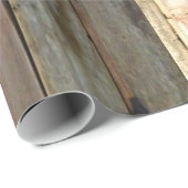 primitief boerderijhout western cadeaupapier (Rol Hoek)