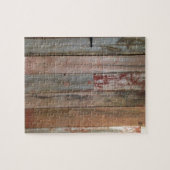 primitief boerderijhout western legpuzzel (Horizontaal)