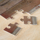 primitief boerderijhout western legpuzzel (Zijkant)