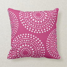Primitief Boho Mosaic Pattern Magenta Roze