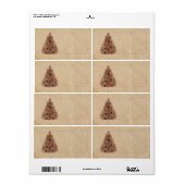 Primitief boomlabel etiket (Full Sheet)