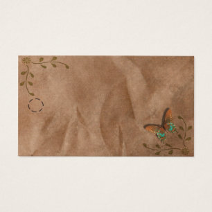 Primitief Butterfly Hang Label Visitekaartje