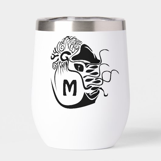 Primitief Chambered Nautilus Monogram (Achterkant)