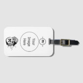 Primitief Chambered Nautilus Monogram Bagagelabel (Voorkant (horizontaal))