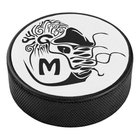 Primitief Chambered Nautilus Monogram Hockey Puck (3/4)