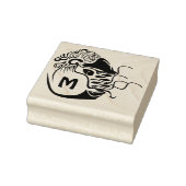 Primitief Chambered Nautilus Monogram Rubberstempel (Stempel)