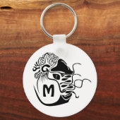 Primitief Chambered Nautilus Monogram Sleutelhanger (Voorkant)
