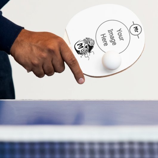 Primitief Chambered Nautilus Monogram Tafeltennisbatje (Insitu)