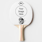 Primitief Chambered Nautilus Monogram Tafeltennisbatje (Voorkant)