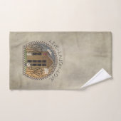 Primitief Country Design Live Laugh Love Bad Handdoek (Handdoek)