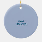 Primitief - Eerste Kerstmis in ons nieuwe thuis Keramisch Ornament (Achterkant)