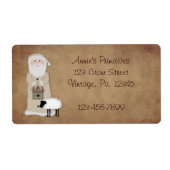 Primitief etiket van de Kerstman (Voorkant)