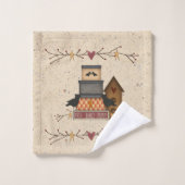 Primitief Geloof Familie Vrienden Handdoek Set (Wasdoekje)