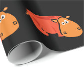 Primitief gemaakt Hippo-overlooppapier Cadeaupapier (Rol Hoek)
