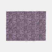 Primitief geometrische vlooien fleece deken (Voorkant (Horizontaal))