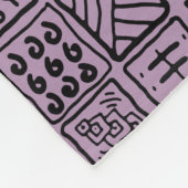 Primitief geometrische vlooien fleece deken (Hoek)