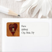 Primitief hart etiket (Insitu)