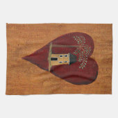 Primitief hart theedoek (Horizontaal)