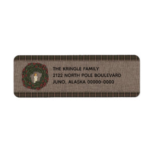 Primitief Homespun Pset Persoonlijk Etiket