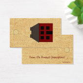 Primitief House Hang Label Visitekaartjes (Bureau)