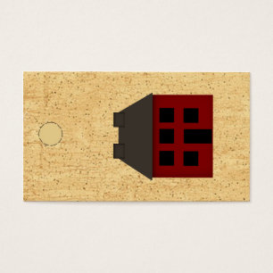 Primitief House Hang Label Visitekaartjes