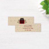 Primitief House Skinny Hang Label Mini Visitekaartjes (Bureau)