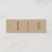 Primitief Huis Skinny Hang Labels (Voorkant)