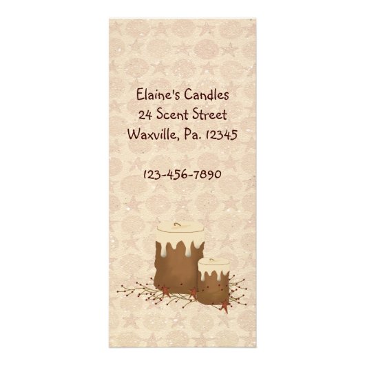 Primitief Kaart kaarsrek (Voorkant)