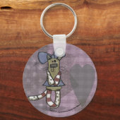 Primitief Kat Sleutelhanger (Voorkant)