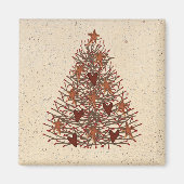 Primitief kerstboommagneet magneet (Voorkant)