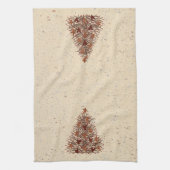 Primitief kerstkeukenhanddoek theedoek (Verticaal)