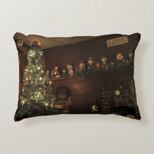 Primitief koloniaal land kerstfeestdag accent kussen