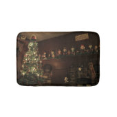 Primitief koloniaal land kerstfeestdag badmat (Voorkant)