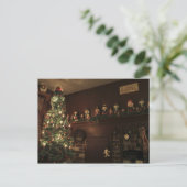 Primitief koloniaal land kerstfeestdag feestdagenkaart (Staand voorkant)