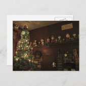 Primitief koloniaal land kerstfeestdag feestdagenkaart (Voorkant / Achterkant)