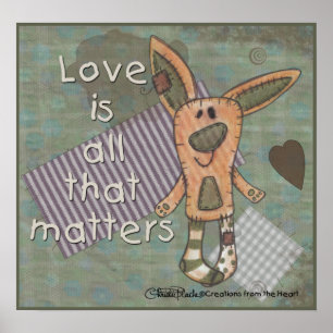 primitief konijn poster