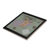 primitief konijn tegeltje (Zijkant)