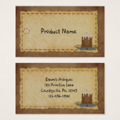 Primitief Label Kandelen hangen Visitekaartjes (Voorkant /achterkant)